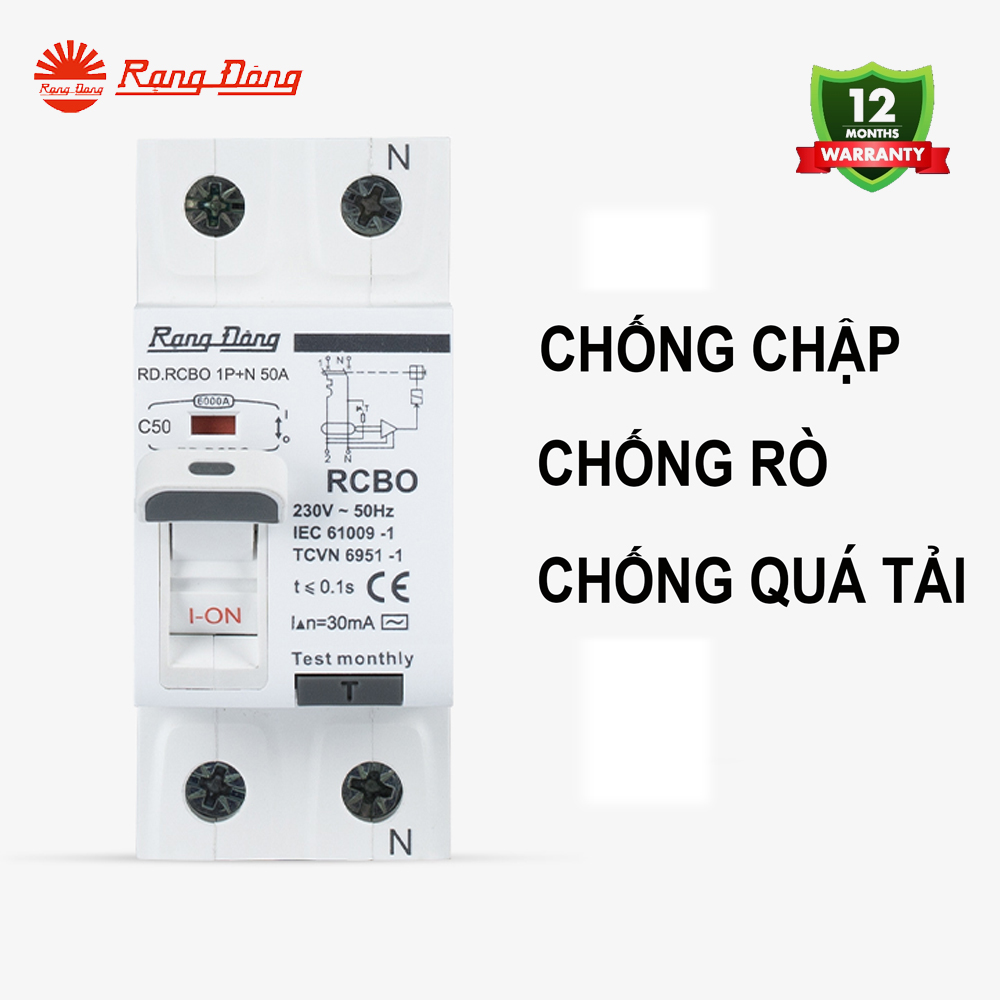 CB RCBO 2P 50A